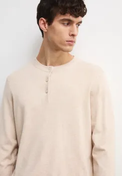 Medicine pulover culoarea bej imagine