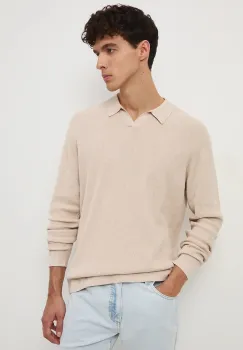 Medicine pulover culoarea bej, light imagine