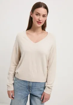 Medicine pulover culoarea bej, light imagine