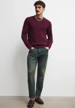 Medicine pulover culoarea bordo imagine