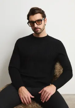 Medicine pulover culoarea negru imagine