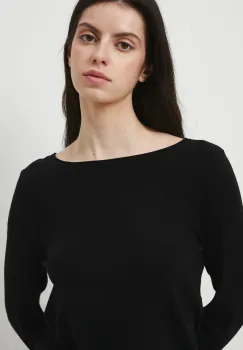 Medicine pulover culoarea negru imagine