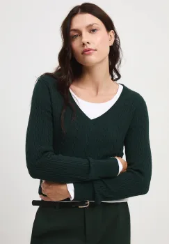 Medicine pulover culoarea verde imagine