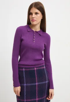 Medicine pulover culoarea violet imagine