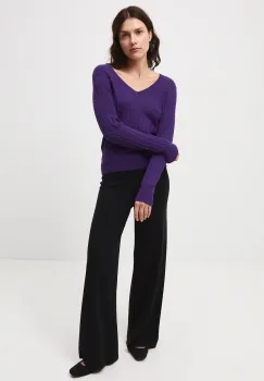 Medicine pulover culoarea violet imagine