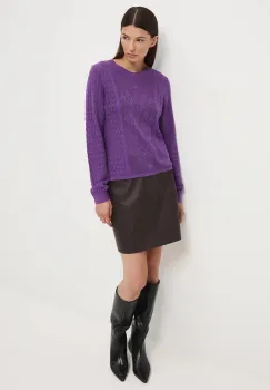 Medicine pulover culoarea violet imagine