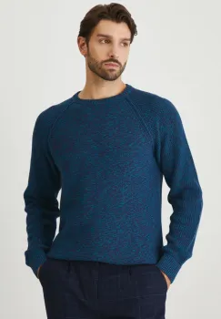 Medicine pulover de bumbac barbati, culoarea verde imagine