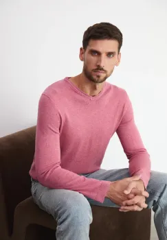 Medicine pulover de bumbac culoarea roz, light imagine