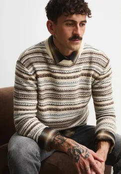 Medicine pulover din amestec de lana culoarea bej imagine