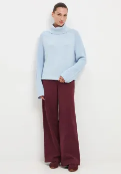 Medicine pulover din lana merino cu guler imagine