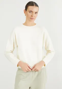 Medicine pulover femei, culoarea bej, light imagine