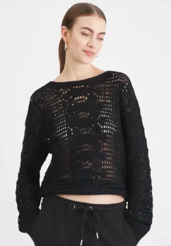 Medicine pulover femei, culoarea negru, calduros imagine