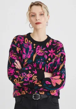 Medicine pulover femei, culoarea negru, light imagine