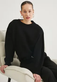 Medicine pulover femei, culoarea negru, light imagine