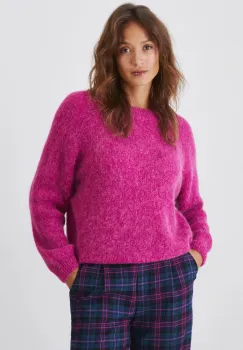 Medicine pulover femei, culoarea roz, calduros imagine
