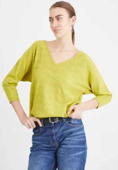 Medicine pulover femei, culoarea verde, light imagine