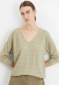 Medicine pulover femei, culoarea verde, light imagine