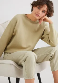 Medicine pulover femei, culoarea verde, light imagine