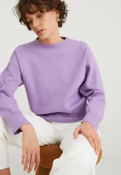 Medicine pulover femei, culoarea violet, light imagine