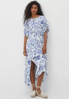 Medicine rochie culoarea bej, maxi, evazati imagine