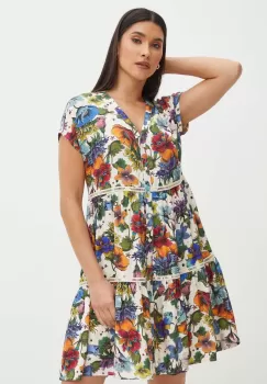 Medicine rochie culoarea bej, mini, drept imagine