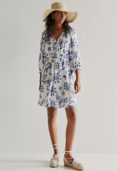 Medicine rochie culoarea bej, mini, evazati imagine