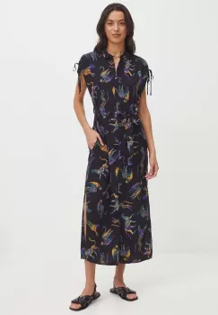 Medicine rochie culoarea negru, maxi, drept imagine