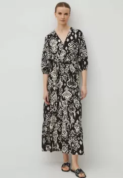 Medicine rochie culoarea negru, midi, evazati imagine