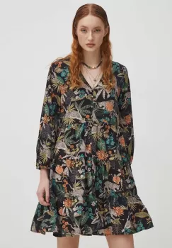 Medicine rochie culoarea negru, midi, evazati imagine