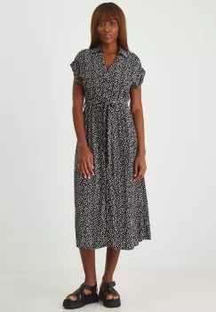 Medicine rochie culoarea negru, midi, evazati imagine