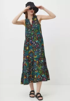 Medicine rochie culoarea negru, midi, evazati imagine