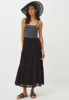 Medicine rochie culoarea negru, midi, evazati imagine