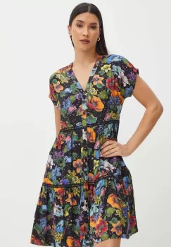 Medicine rochie culoarea negru, mini, drept imagine