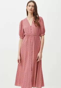 Medicine rochie culoarea roz, maxi, evazati imagine