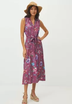 Medicine rochie culoarea roz, midi, evazati imagine