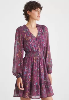 Medicine rochie culoarea roz, mini, evazati imagine