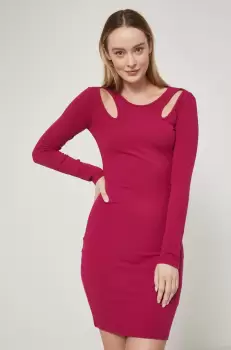 Medicine rochie culoarea roz, mini, mulata imagine