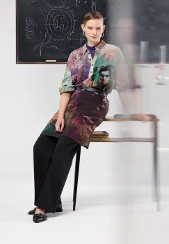 Medicine rochie culoarea turcoaz, midi, oversize imagine