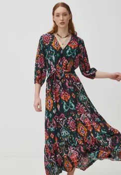 Medicine rochie culoarea verde, midi, evazati imagine