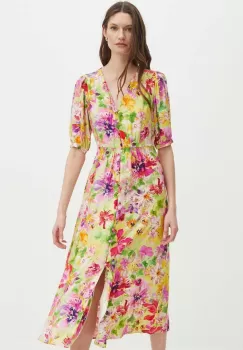 Medicine rochie culoarea verde, midi, evazati imagine