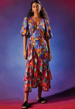 Medicine rochie midi, evazati imagine