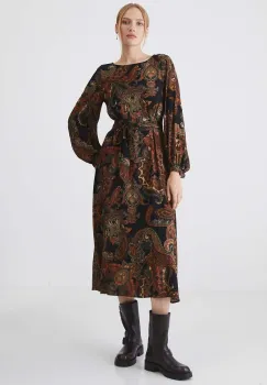 Medicine rochie midi, evazati imagine