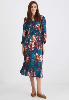 Medicine rochie midi, evazati imagine