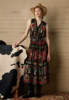 Medicine rochie midi, evazati imagine