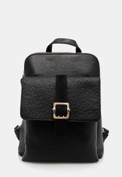 Medicine rucsac culoarea femeilor negru mare neted imagine