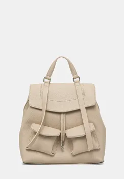 Medicine rucsac femei, culoarea bej, mare, neted imagine