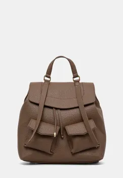 Medicine rucsac femei, culoarea maro, mare, neted imagine