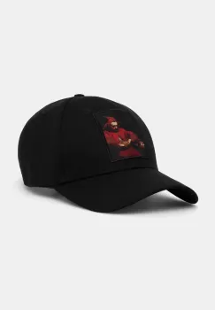 Medicine sapca de baseball din bumbac barbati, culoarea negru, cu imprimeu imagine