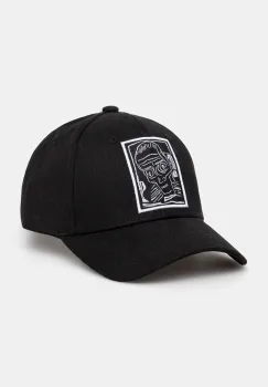 Medicine sapca de baseball din bumbac culoarea negru, cu imprimeu imagine