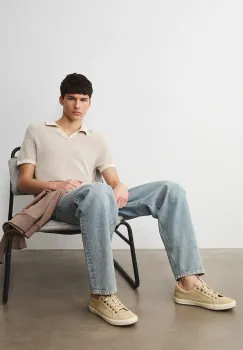 Medicine tenisi inalti pentru barbati, din piele intoarsa imagine